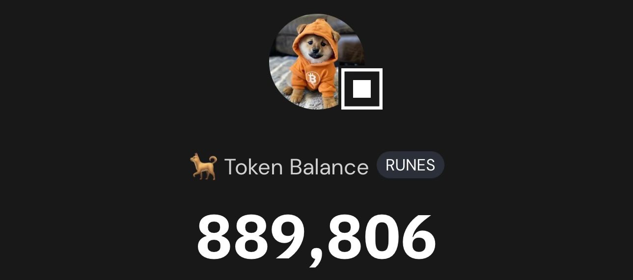 $DOG isn’t just about memes—it’s about making moves in the Bitcoin economy. With a balance stacked high in Runes, this crypto legend is proving that $DOG is the ultimate Bitcoin meme asset.