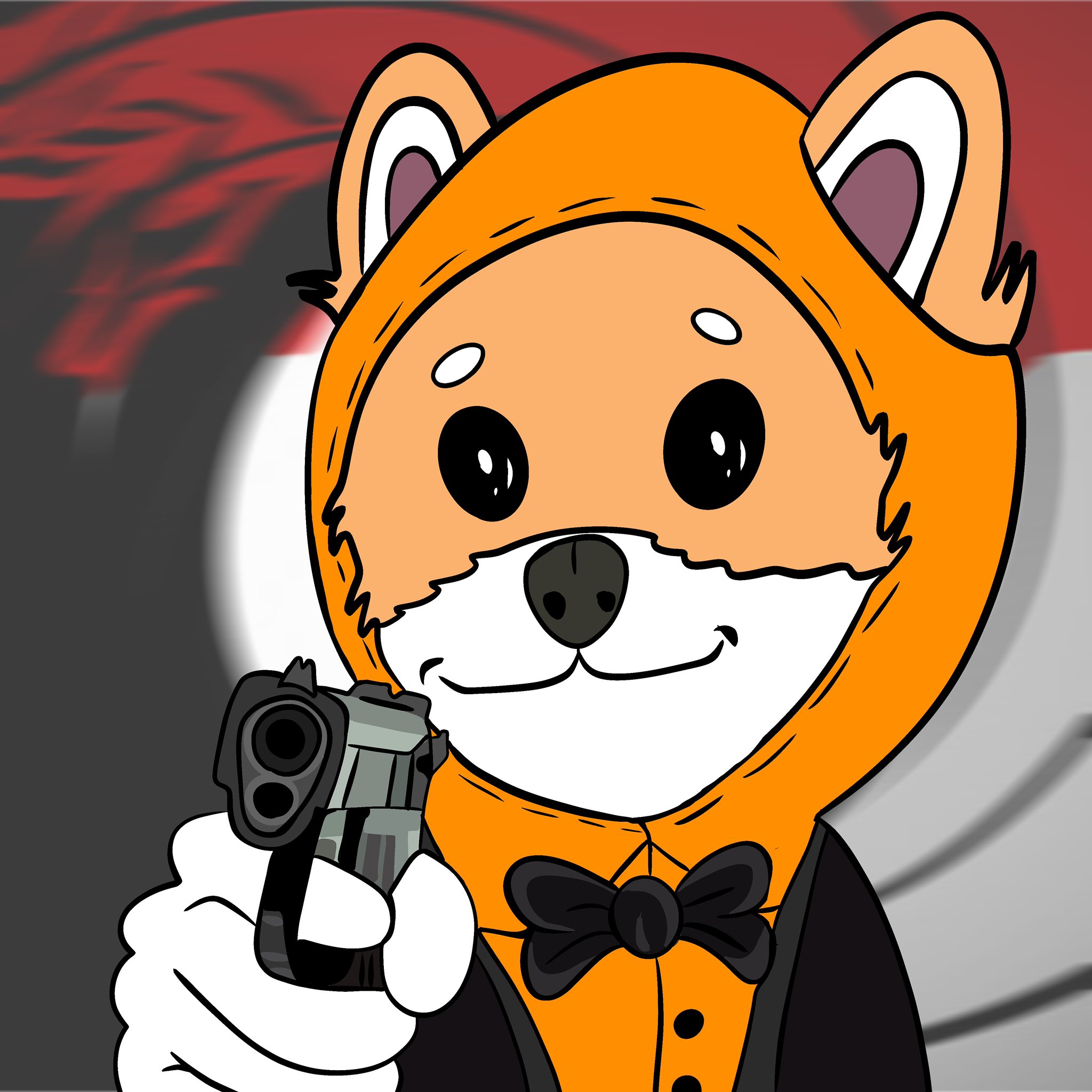 $DOG pulls up in tux and trigger discipline, enforcing Bitcoin consensus with that cold stare. No KYC, no mercy — just hard money and harder forks.