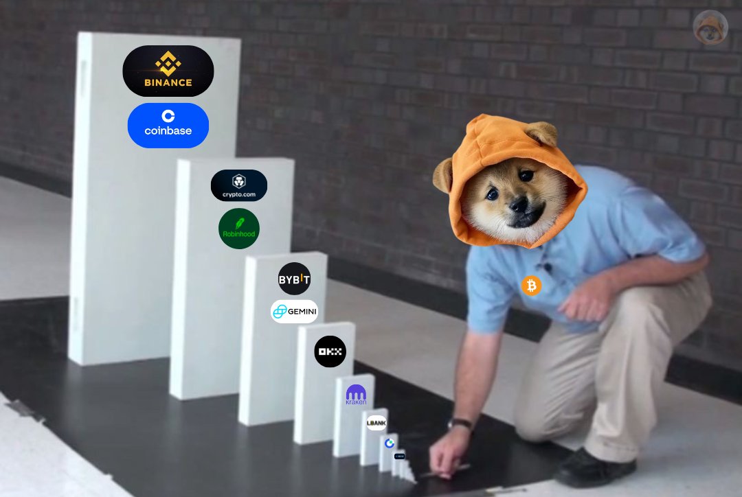 One tiny $DOG move, infinite centralized consequences. From micro meme to macro chaos, Bitcoin watches as the dominoes tumble toward orange destiny.