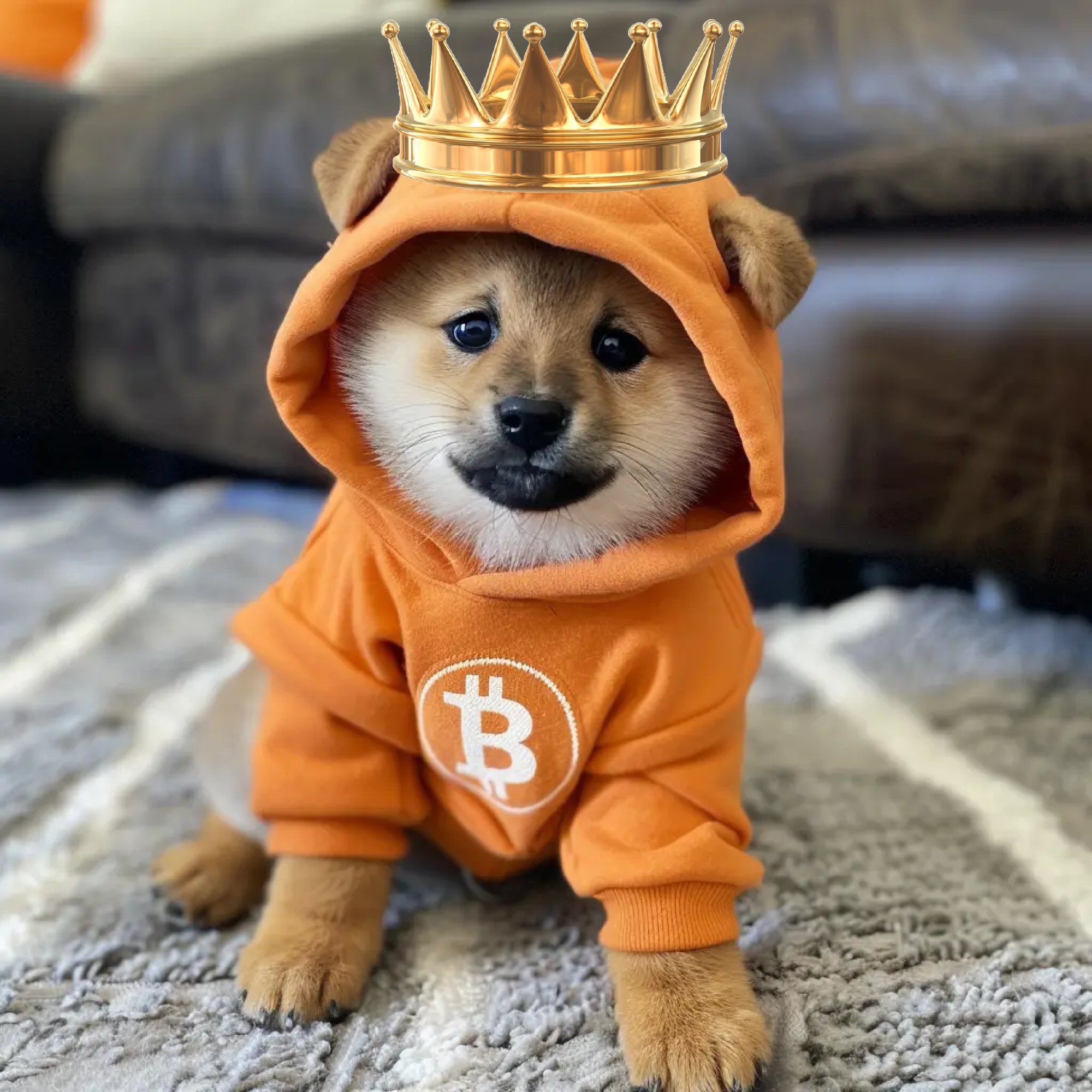 Bow down plebs—$DOG wears the Bitcoin crown now. No presale, no team, just pure memetic monarchy ruling the decentralized throne.
