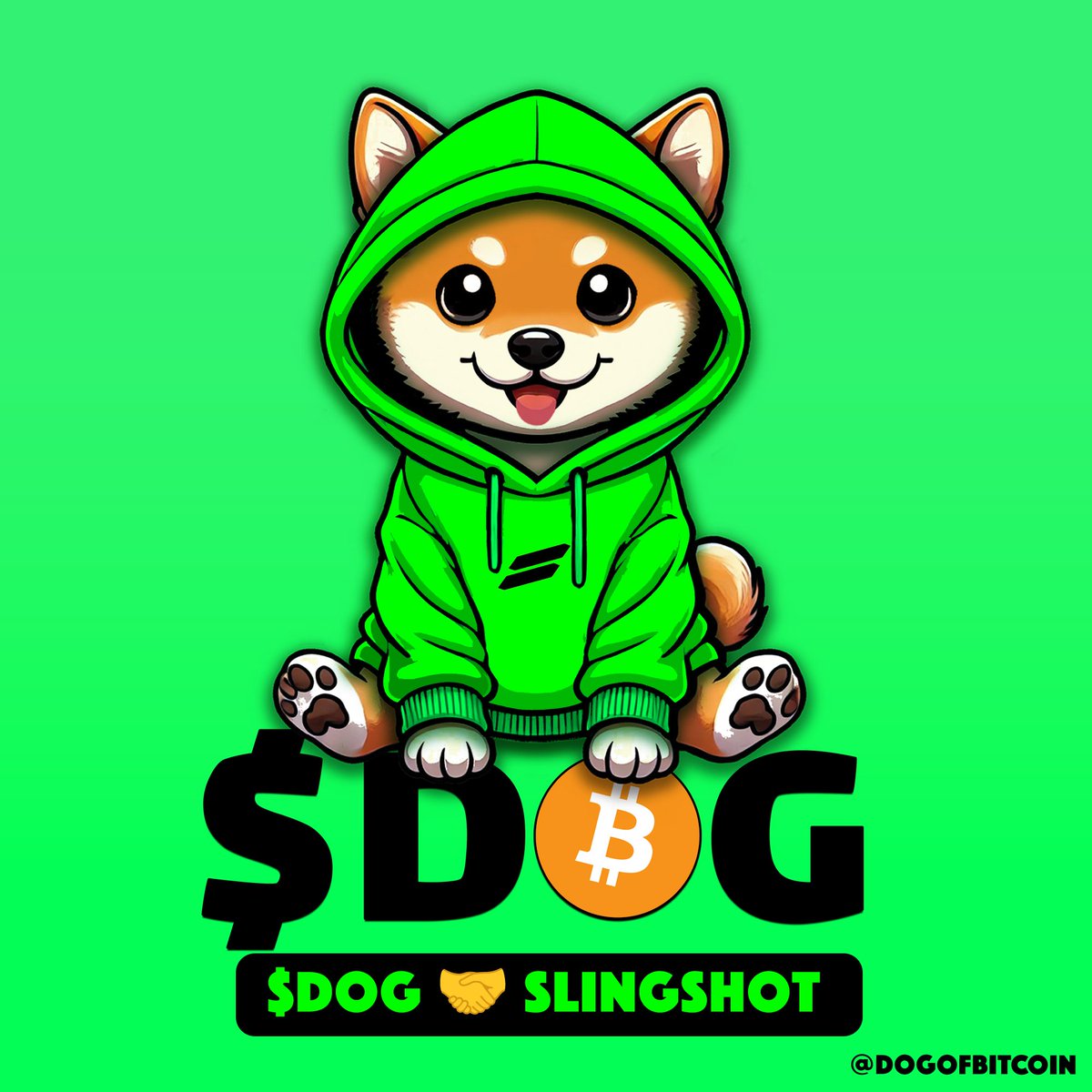 Dripped out in green and aiming for orbit, $DOG isn't walking—it’s getting catapulted. Every tick up is pure Bitcoin-fueled velocity. Slingshot mode engaged. Builders built the rails. $DOG lights the fuse.