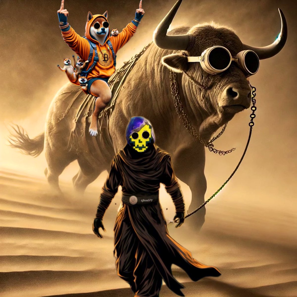 While LEO leads, $DOG rides the damn bull, goggles and all, with Bitcoin in its veins and memecoins in the backpack. This isn’t a bull run. It’s a $DOG-led stampede through Bitcoin DeFi. Builders chase trends. $DOG is the trend.