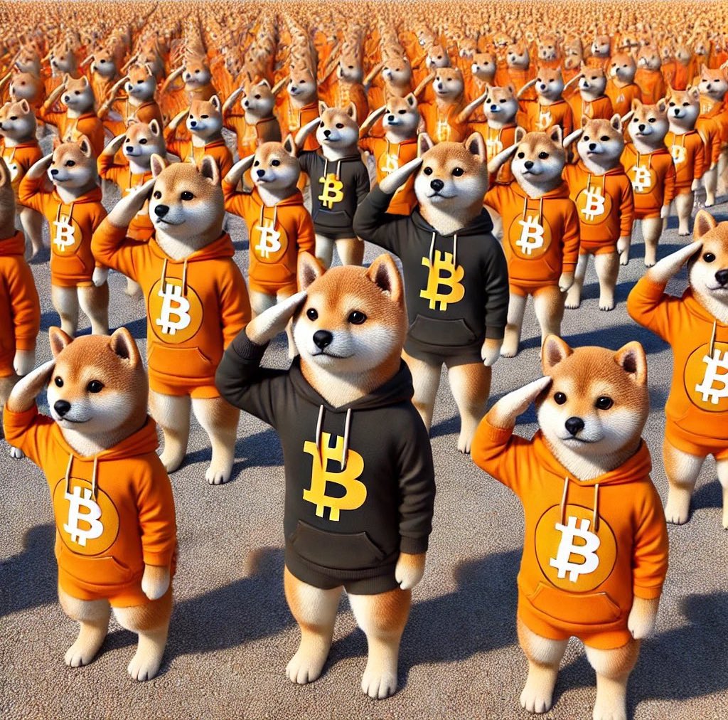 Not bots. Not bags. This is a full-blown Bitcoin-native battalion in hoodies. $DOG isn’t a community—it’s a decentralized force of nature, etched and unstoppable. Every salute is a signal. Every holder is a builder.