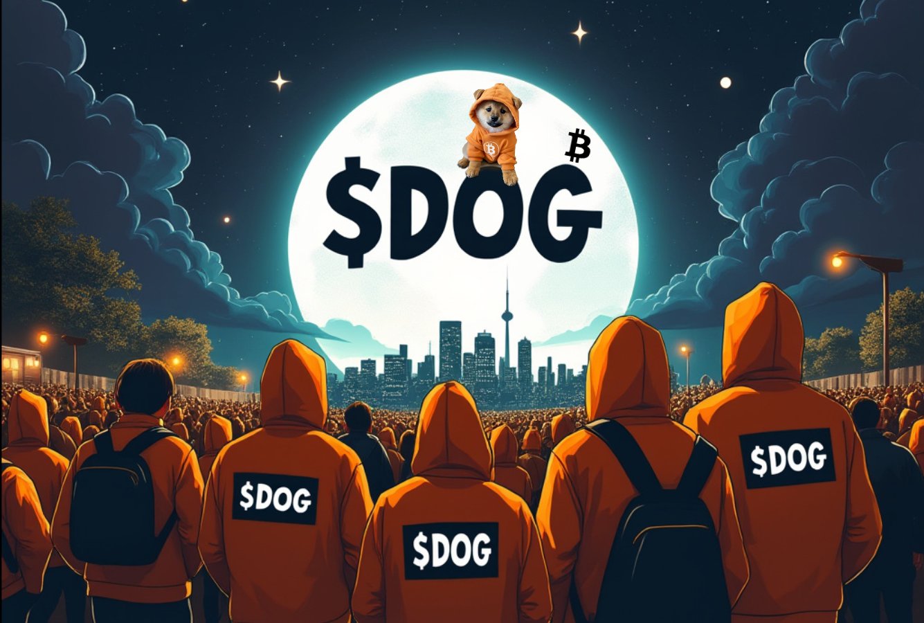 The moon isn’t a destination, it’s the billboard for the loudest memecoin on Bitcoin. Thousands hooded. $DOG didn’t go viral—it went inevitable. This isn’t hype. It’s history, built block by block.