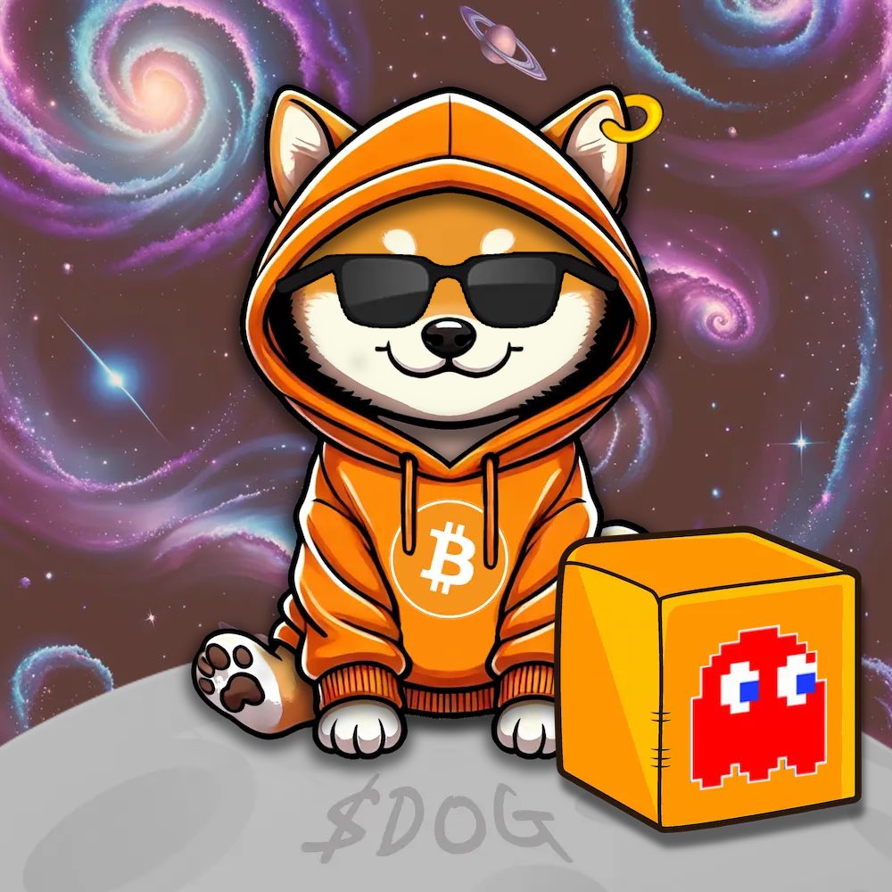 Posted on the moon with shades, drip, and a pixel block of dominance—$DOG isn’t playing, it’s winning. Bitcoin is the engine. Memes are the fuel. The leaderboard belongs to $DOG now. Next level? Already inscribed.