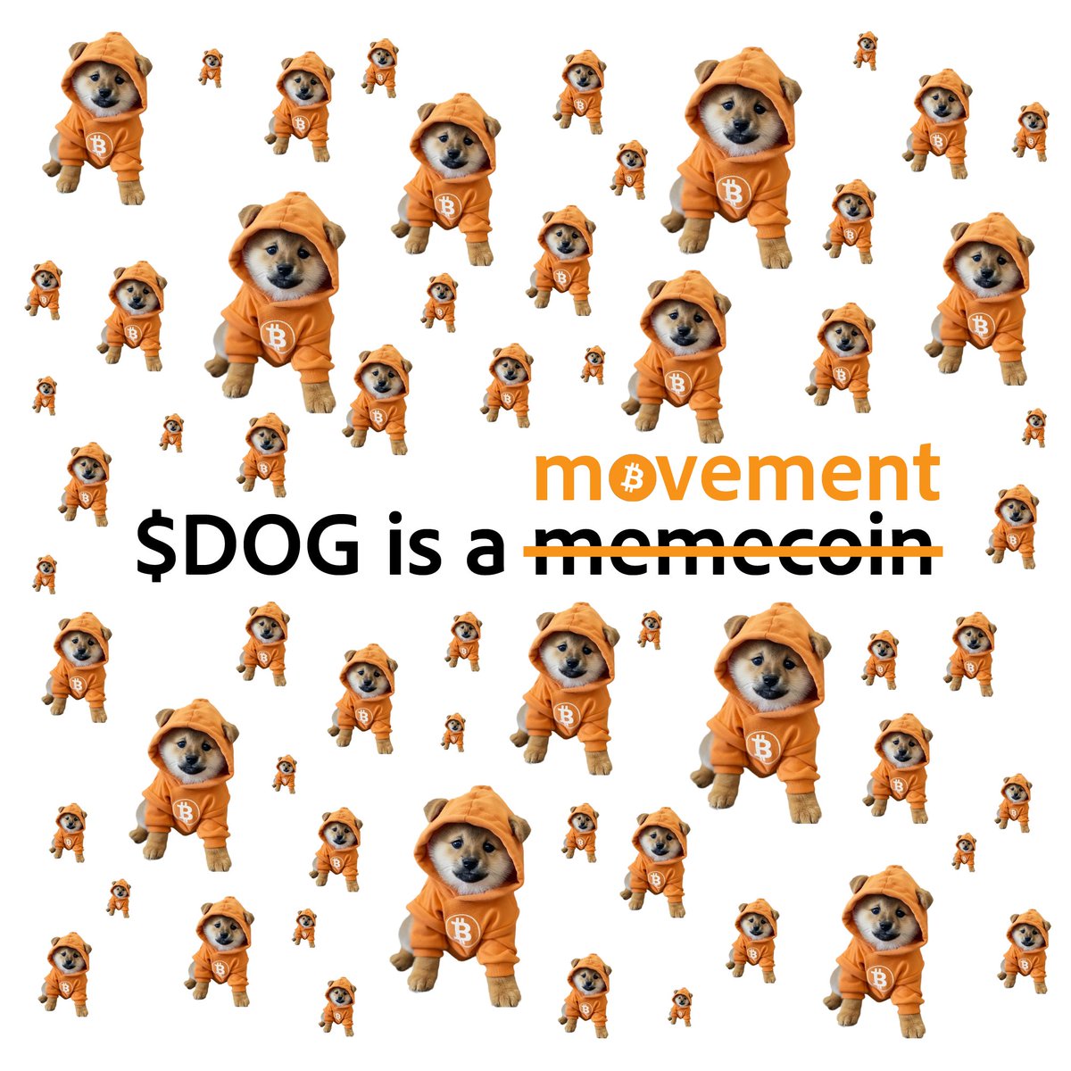 $DOG in full Bitcoin drip, multiplying like Ordinals in a bull market. Not a trend, not a joke—this is a full-stack memetic takeover on Bitcoin. Call it what you want, $DOG calls it a movement and it’s only getting louder.