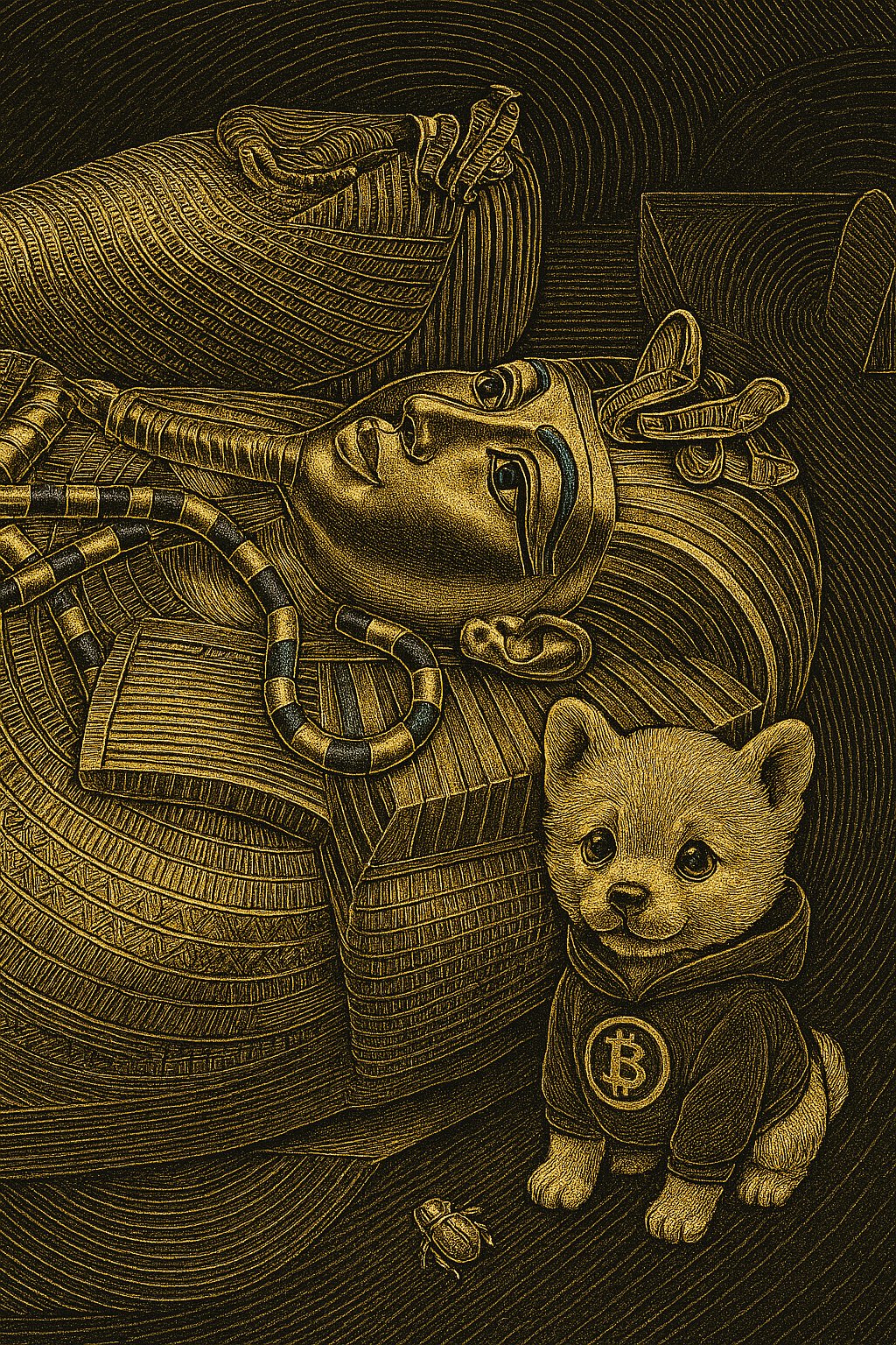 While pharaohs got gold, $DOG got blockspace and memetic power. This isn't a relic—it’s a resurrection. $DOG unlocked ancient Satoshis. Inscribed in stone, wrapped in drip, and still the loudest in the crypt.