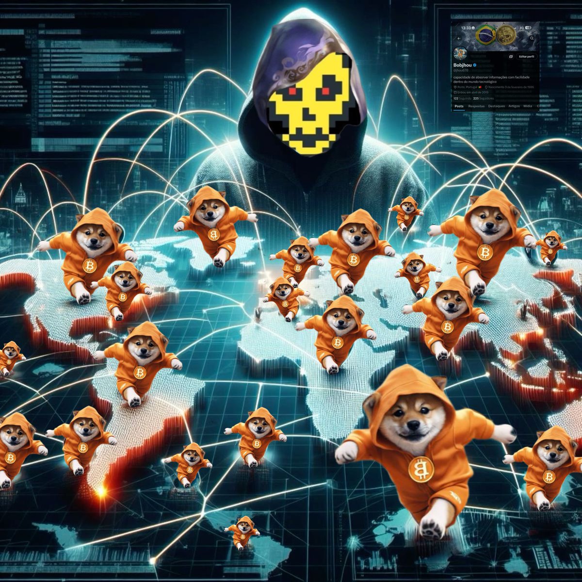No botnet. No exploit. Just airdropped chaos in orange hoodies. This isn’t a network—it’s a memetic swarm syncing every node to $DOG. While others play crypto, $DOG’s out here rewriting internet history on Bitcoin.