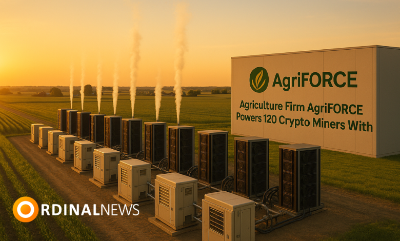 Agriculture Firm AgriFORCE Powers 120 Crypto Miners With Natural Gas