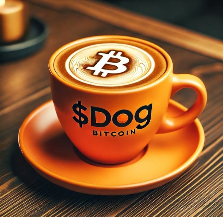 This isn’t just coffee — it’s a hot cup of Bitcoin-fueled $DOG energy. Sip the sats, taste the memetic power, and stay hyper-Bitcoinized.