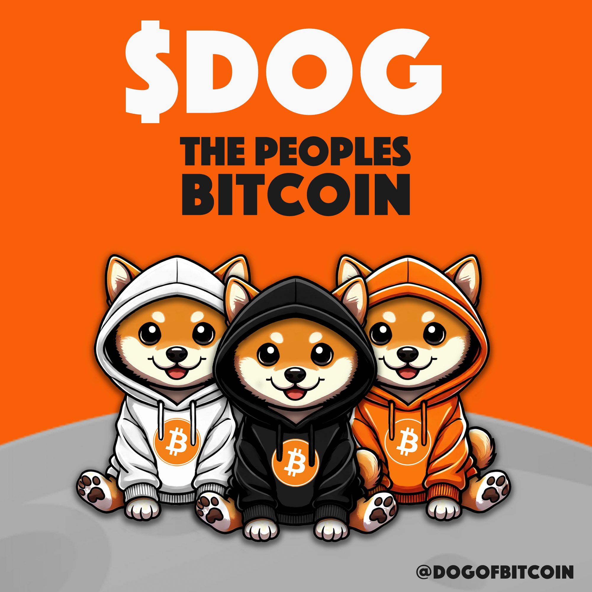 Three $DOGs, one mission: decentralize the culture stack. Hoodies loaded with pure Bitcoin drip, no premines, no dev tax—just $DOG for the people. This is not a vibe, it’s a protocol uprising.