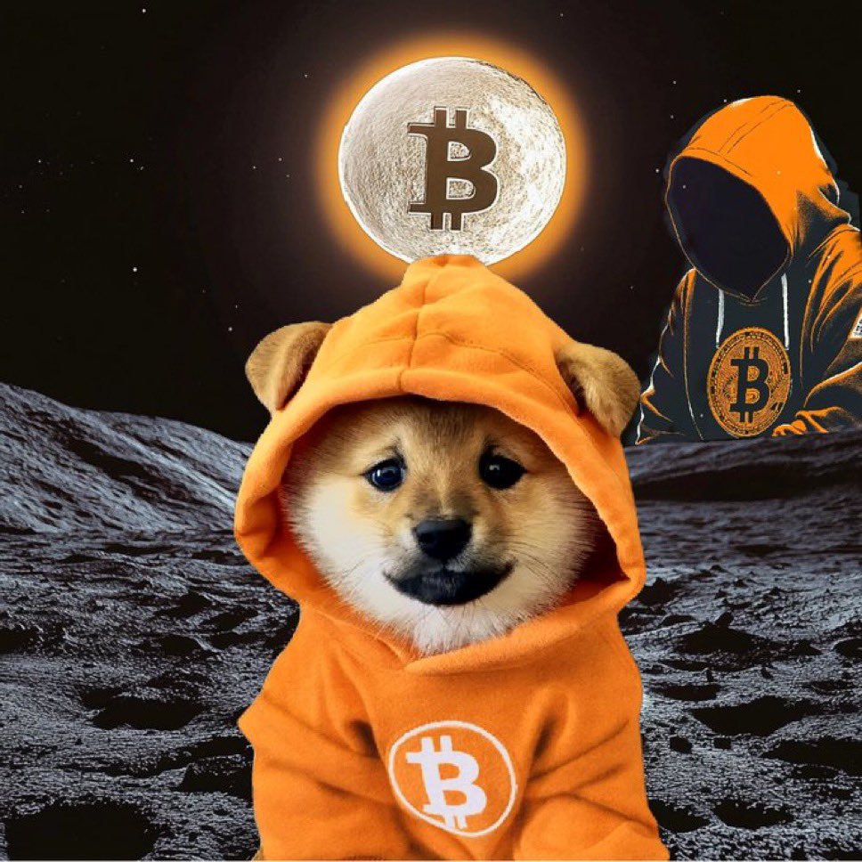 $DOG touched down on the lunar memepoint rocking an orange hoodie like it's a Bitcoin war flag. Behind him, Leonidas watches as the moon turns into a BTC rune forge. Community airdropped, hoodie zipped, mission: dethrone old clowns.
