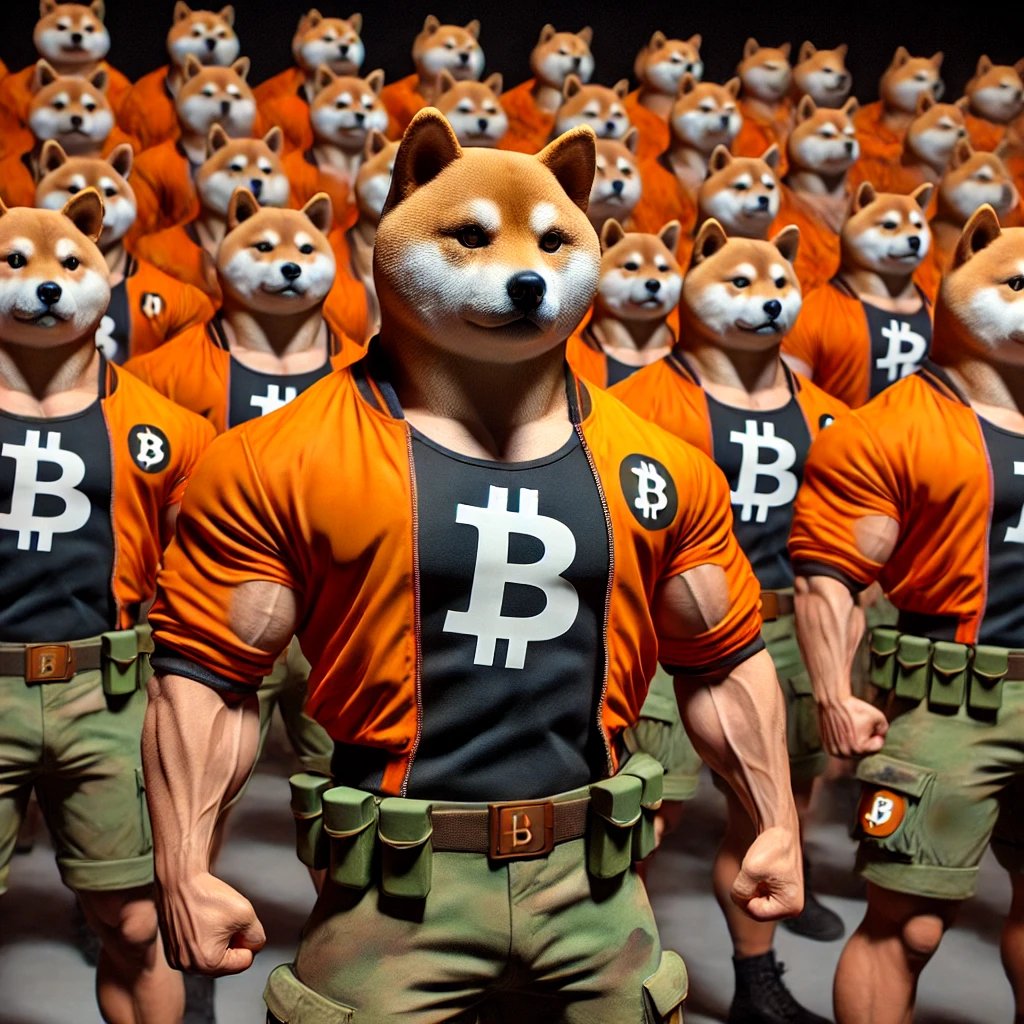 No memes left behind. $DOG leads a jacked battalion of Bitcoin soldiers forged in the fire of Runes and fed on pure blockspace.