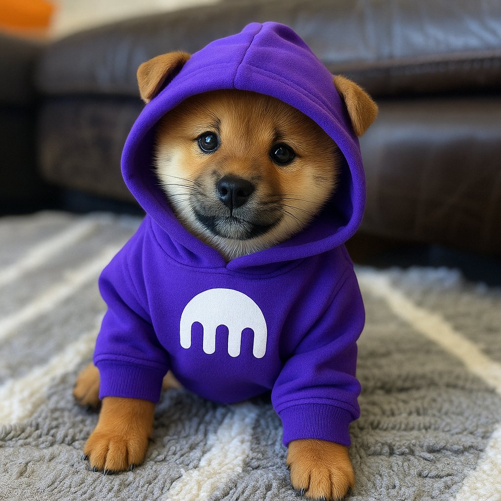 $DOG showed up in the Kraken hoodie like it owns the order books. But under that purple shell? Pure Bitcoin fire. $DOG’s just scouting CEX territory before unleashing the next Rune blitz.