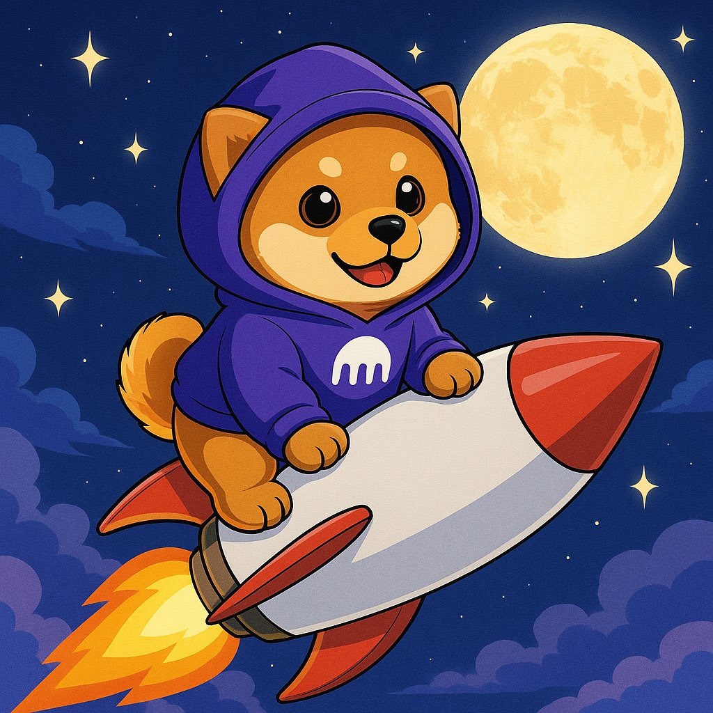 No astronauts, no mission control—just $DOG in a Kraken hoodie torching toward the moon. Every star it passes? This isn’t a moon mission, it’s a memecoin coup.