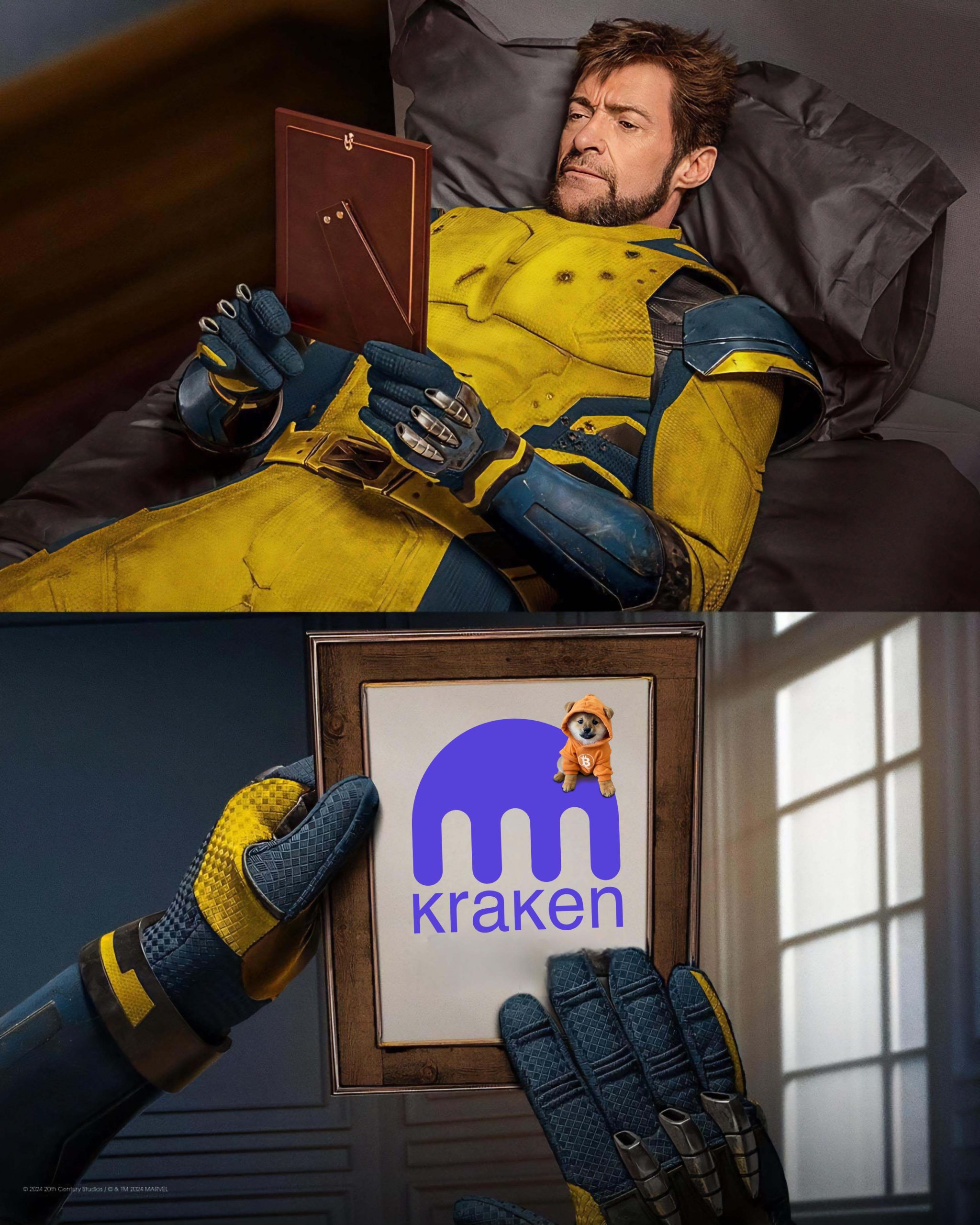 $DOG hit Kraken and now they can't sleep, can't eat, just miss that sweet Bitcoin memecoin energy. Even Wolverine knows: once $DOG touches your books, it's full DeFi mania on Bitcoin forever.