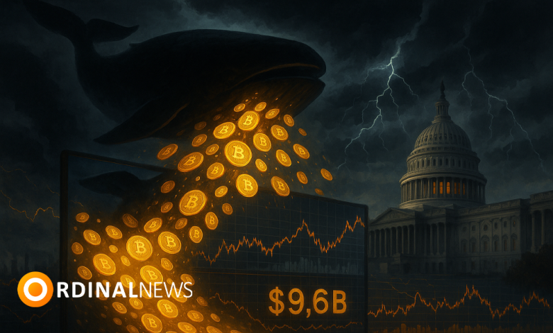 9.6B Bitcoin Whale Transfer and GENIUS Act Trigger Market Jitters