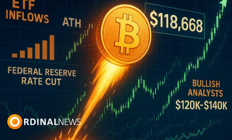 Bitcoin Breaks Sixth All-Time High in Two Days, Surges Past $118,600