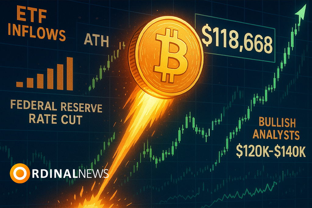 Bitcoin Breaks Sixth All-Time High in Two Days, Surges Past $118,600