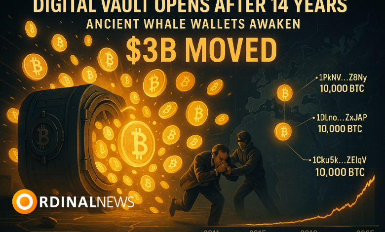 Dormant Bitcoin Whales Transfer $3B After 14 Years of Inactivity