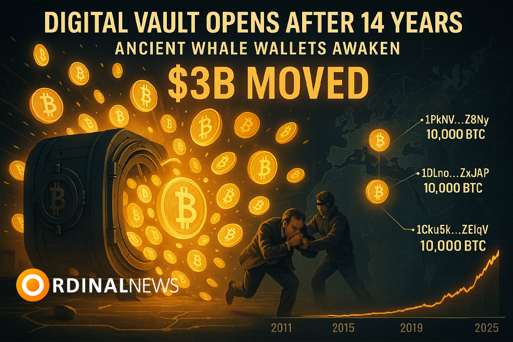 Dormant Bitcoin Whales Transfer $3B After 14 Years of Inactivity