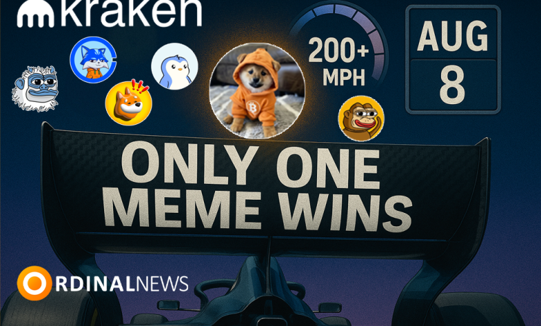 Kraken Launches Meme Coin Race: Which Token Will Hit the F1 Track?