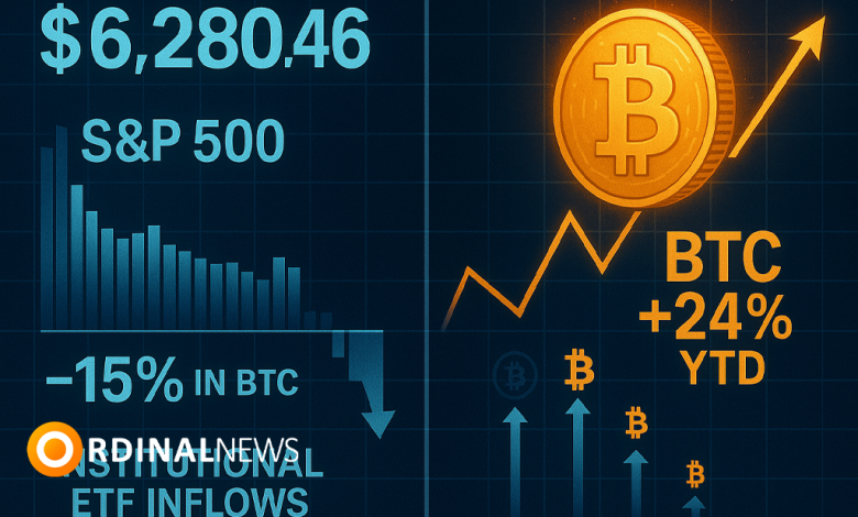 S&P 500 Hits Record High in USD, But Falls Sharply Against Bitcoin