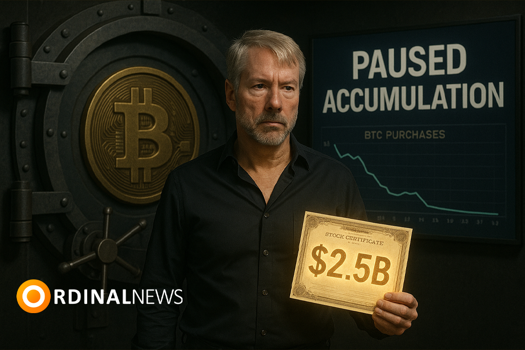Strategy Slows Bitcoin Buying as New Stock Offering Takes Priority