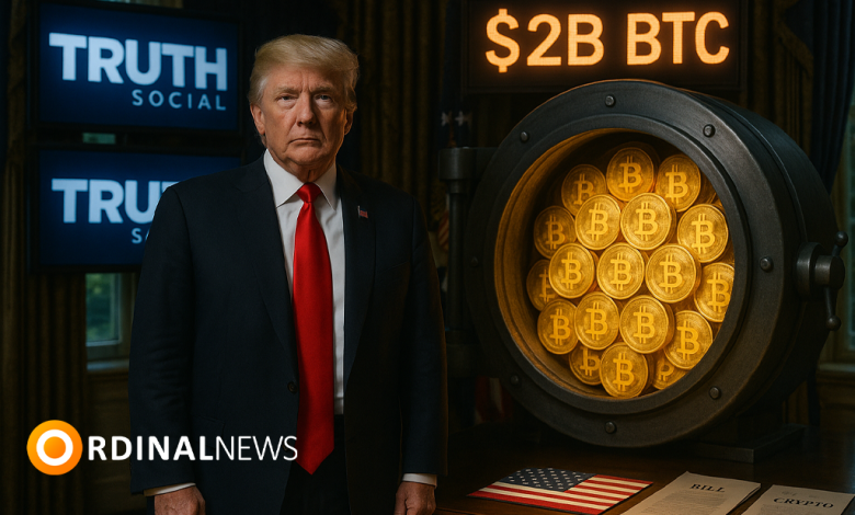 Trump’s Media Company Holds $2B in Bitcoin After House Passes Crypto Bills