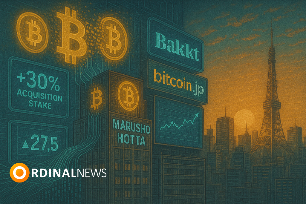 Bakkt Acquires 30% Stake in Japan’s Marusho Hotta, Plans Rebrand to bitcoin.jp