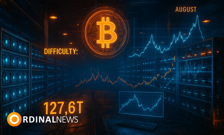 Bitcoin Mining Difficulty Hits All-Time High, Set to Dip in August