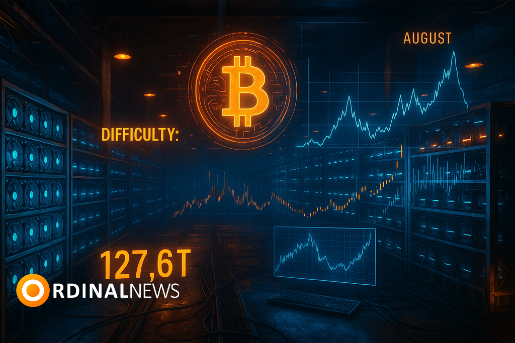 Bitcoin Mining Difficulty Hits All-Time High, Set to Dip in August