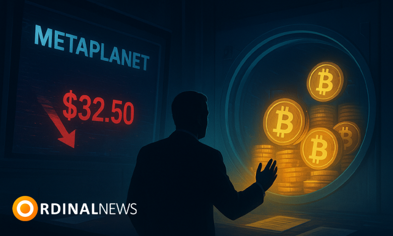 Metaplanet Battles Funding Strain as Stock Crashes Despite Bitcoin Bet