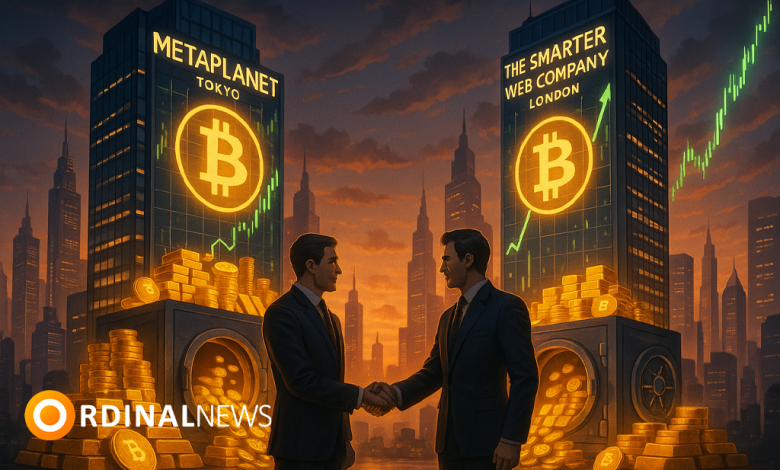 Metaplanet and Smarter Web Add Nearly $100M to Corporate Bitcoin Holdings