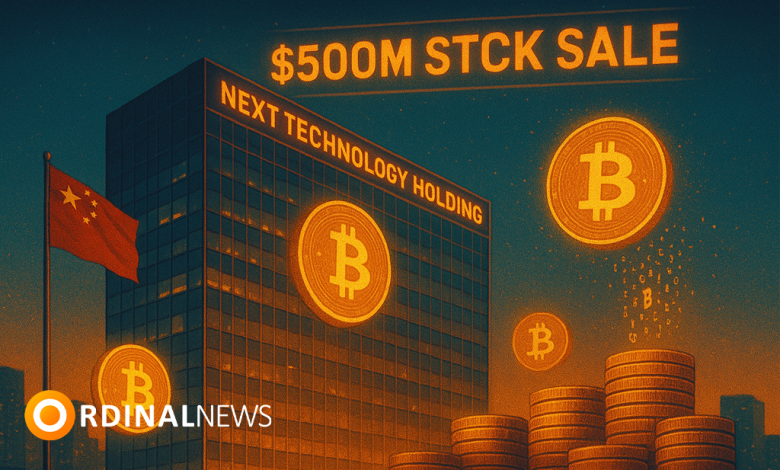 Chinese Bitcoin Treasury Firm Plans $500M Stock Sale to Boost BTC Holdings