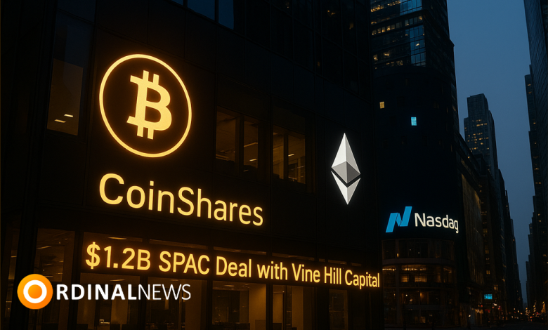 CoinShares to List on Nasdaq in $1.2B SPAC Deal