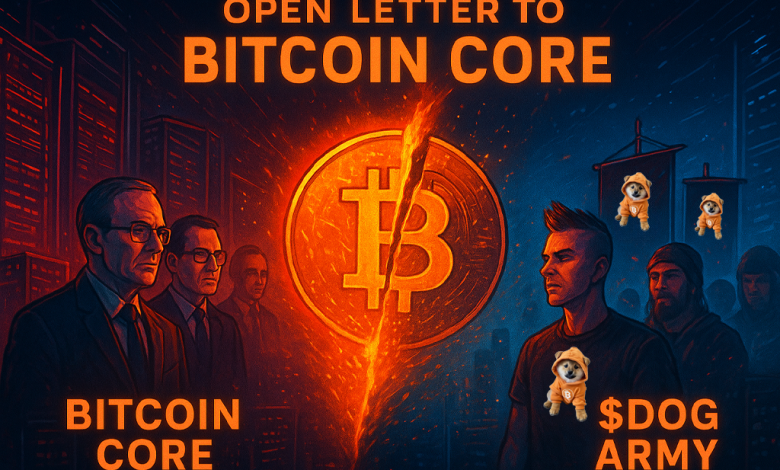 $DOG Army Threatens Bitcoin Core With Fork Over Censorship Moves