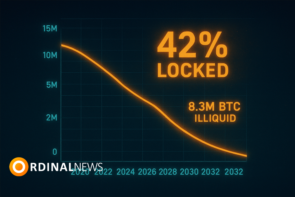 Fidelity Predicts Bitcoin’s Illiquid Supply Could Reach 8.3M by 2032