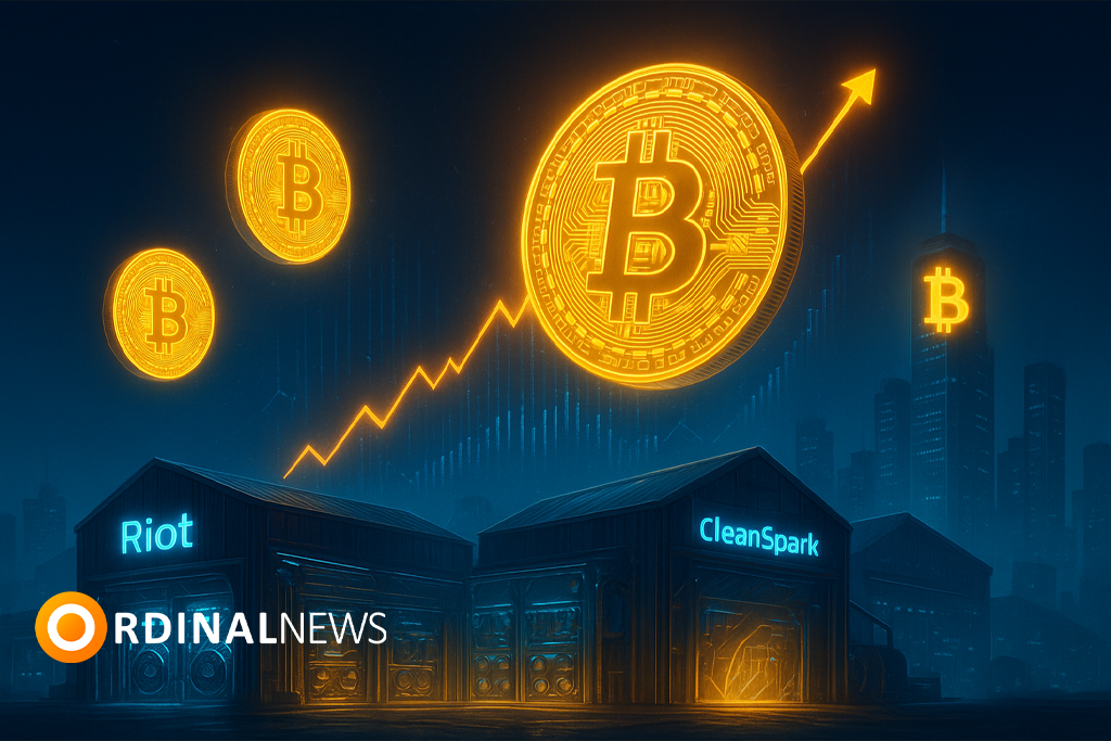 Riot, CleanSpark Boost Bitcoin Production in August