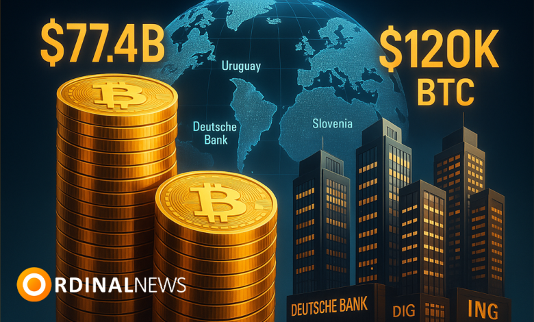 Strategy’s Bitcoin Treasury Hits $77.4B as BTC Price Climbs Back to $120K